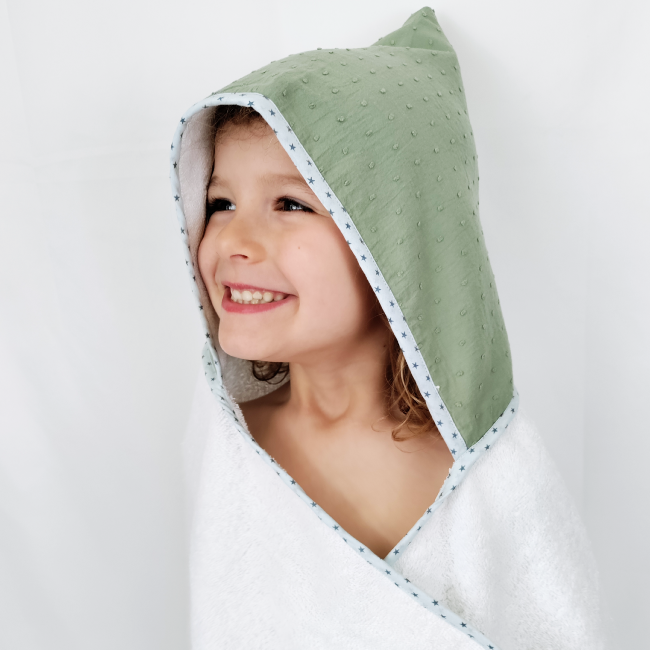 Cape de bain Manosque Plumetis