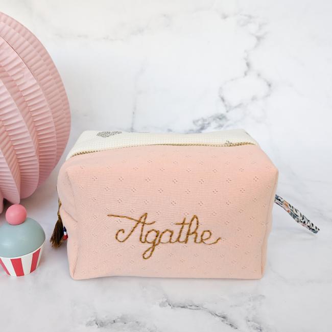 Trousse cube personnalisée Agathe