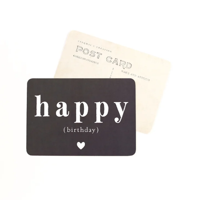 Carte HAPPY BIRTHDAY ardoise