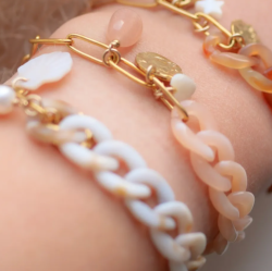 Bracelet ESMA ROSE POUDRE