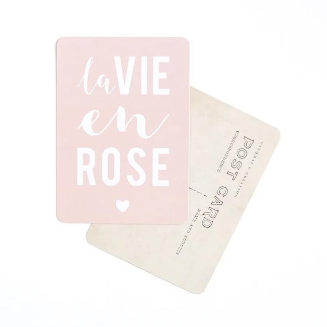 Carte LA VIE EN ROSE