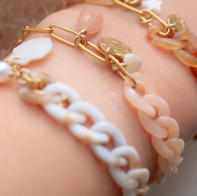 Bracelet ESMA ROSE POUDRE
