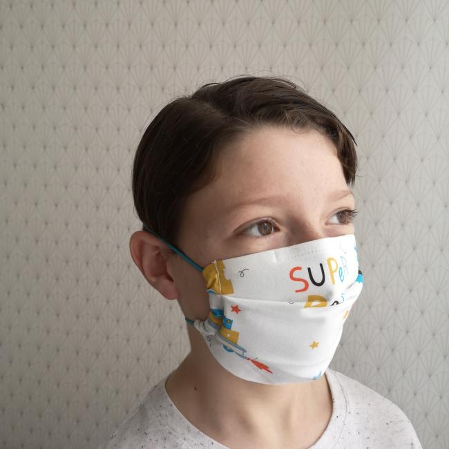 MASQUE BARRIÈRE ENFANT SUPER