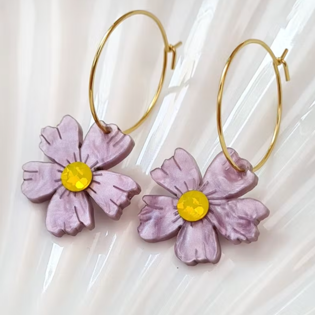 Boucles d'oreilles LILAS